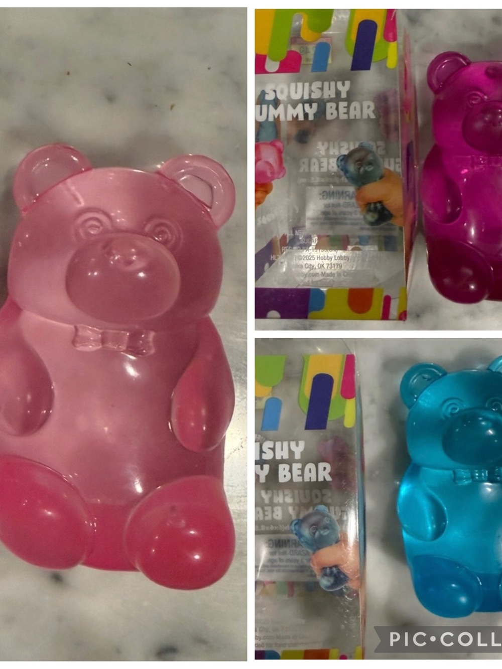 Squishy Gummy Bears 3 pack